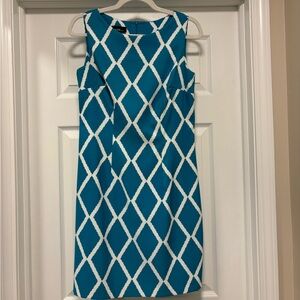 Teal and White dress